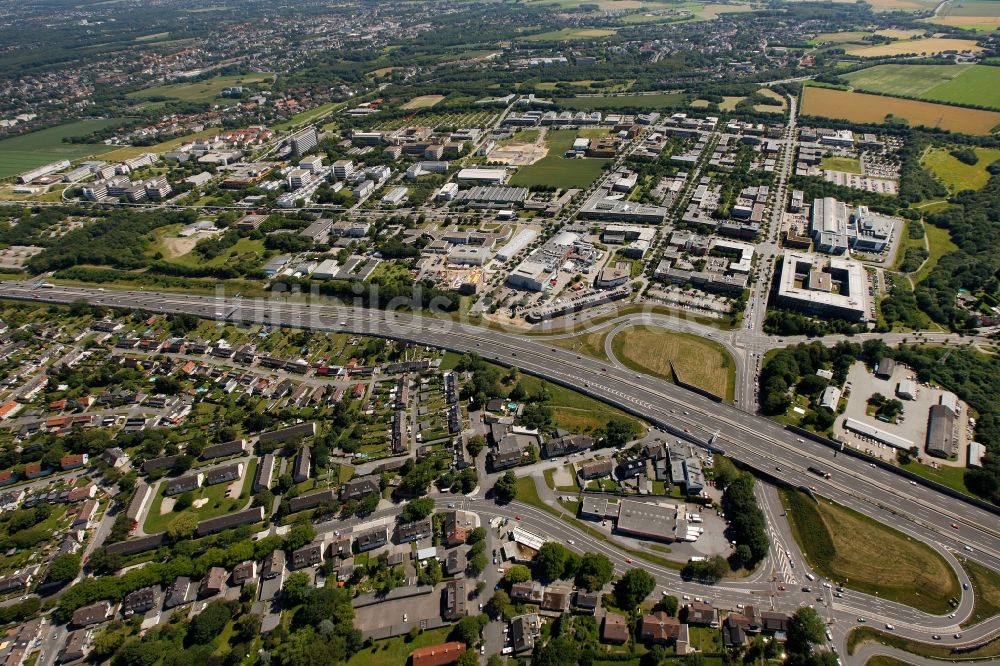 Luftbild Dortmund - Gebäudekomplex des Frauenhofer - Instituts Technologiezentrum in Dortmund im Bundesland Nordrhein-Westfalen