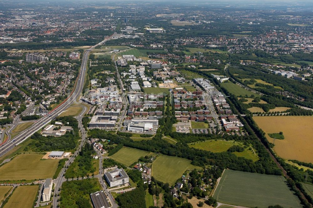 Dortmund von oben - Gebäudekomplex des Frauenhofer - Instituts Technologiezentrum in Dortmund im Bundesland Nordrhein-Westfalen