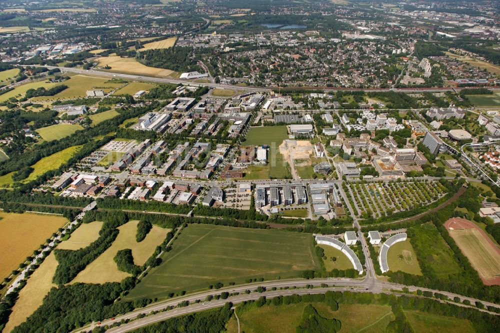 Luftaufnahme Dortmund - Gebäudekomplex des Frauenhofer - Instituts Technologiezentrum in Dortmund im Bundesland Nordrhein-Westfalen