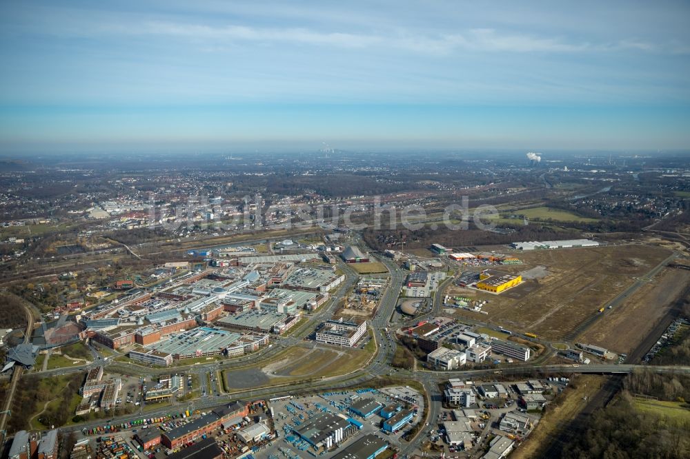 Luftbild Oberhausen - Gebäudekomplex und Gelände des Einkaufszentrum Centro in Oberhausen im Bundesland Nordrhein-Westfalen