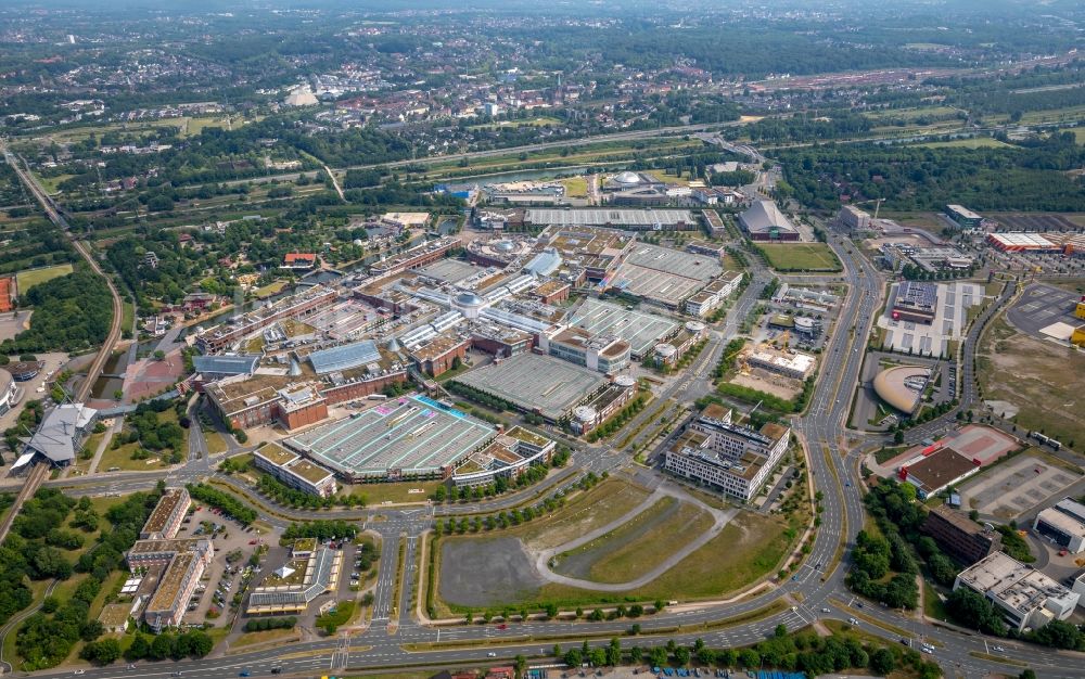 Luftbild Oberhausen - Gebäudekomplex und Gelände des Einkaufszentrum Centro in Oberhausen im Bundesland Nordrhein-Westfalen