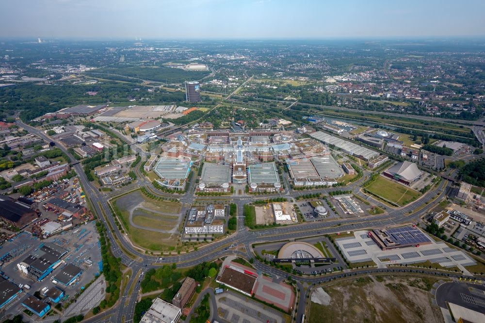 Luftbild Oberhausen - Gebäudekomplex und Gelände des Einkaufszentrum Centro in Oberhausen im Bundesland Nordrhein-Westfalen