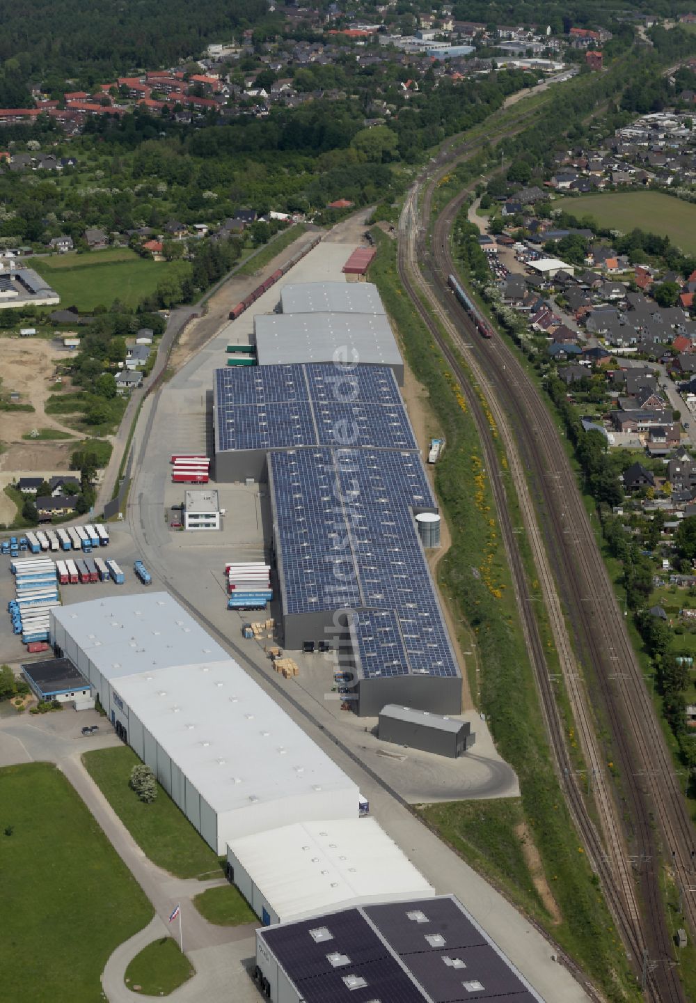 Luftbild Handewitt - Gebäudekomplex und Gelände des Logistikzentrum in Handewitt im Bundesland Schleswig-Holstein