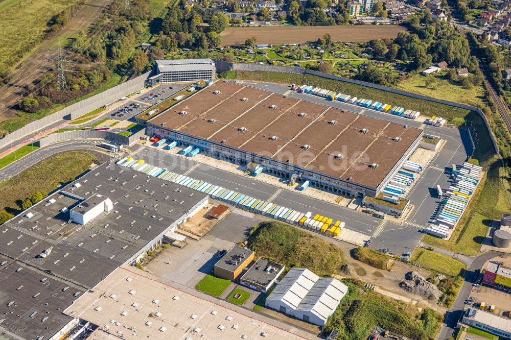 Luftbild Rüdinghausen - Gebäudekomplex und Gelände des Logistikzentrums Amazon - Neubau an der Siemensstraße in Rüdinghausen im Bundesland Nordrhein-Westfalen, Deutschland