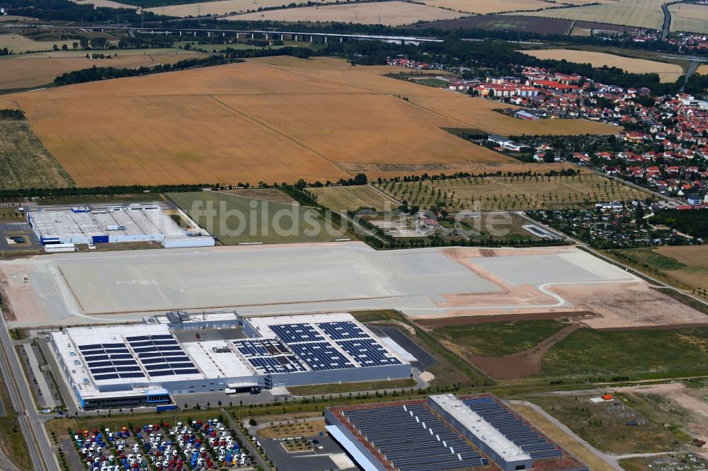 Luftbild Arnstadt - Gebäudekomplex und Gelände des Logistikzentrums in Arnstadt im Bundesland Thüringen, Deutschland