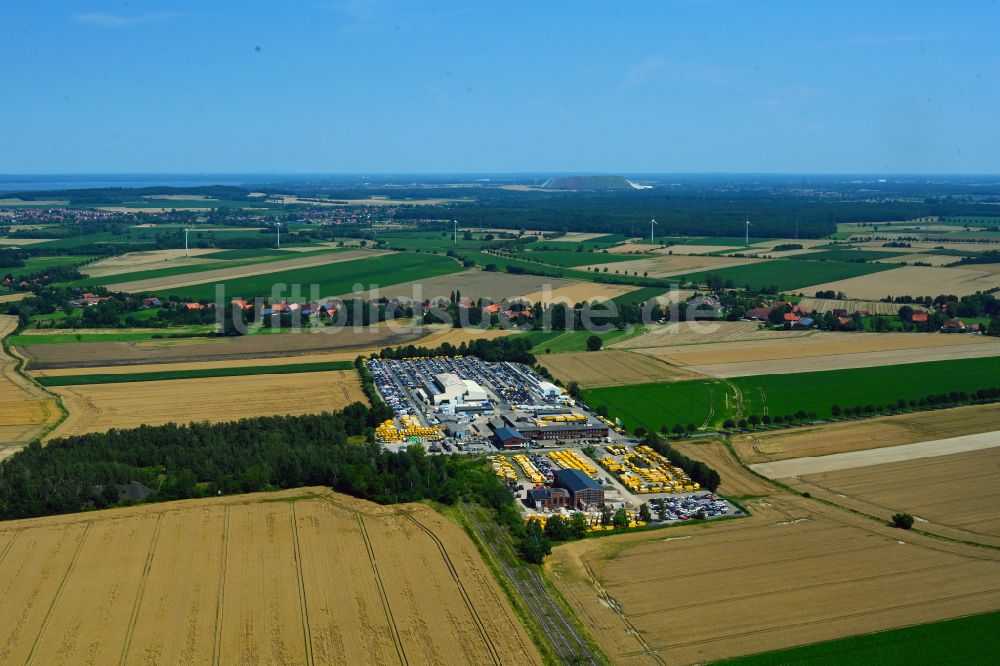 Luftbild Lüdersfeld - Gebäudekomplex und Gelände des Logistikzentrums AUTOKONTOR BAYERN GmbH in Lüdersfeld im Bundesland Niedersachsen, Deutschland