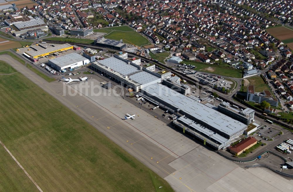 Luftbild Stuttgart - Gebäudekomplex und Gelände des Logistikzentrums am Flughafen Stuttgart an der Nord-West-Umfahrung in Stuttgart im Bundesland Baden-Württemberg, Deutschland