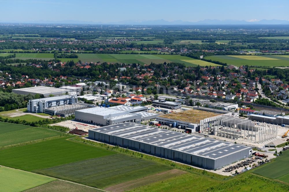 Luftaufnahme Maisach - Gebäudekomplex und Gelände des Logistikzentrums der HAGEMEYER Deutschland GmbH & Co. KG im Ortsteil Gernlinden in Maisach im Bundesland Bayern, Deutschland