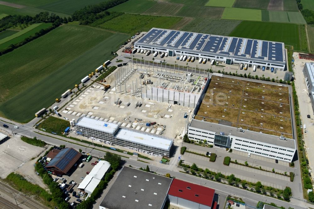 Maisach von oben - Gebäudekomplex und Gelände des Logistikzentrums der HAGEMEYER Deutschland GmbH & Co. KG im Ortsteil Gernlinden in Maisach im Bundesland Bayern, Deutschland