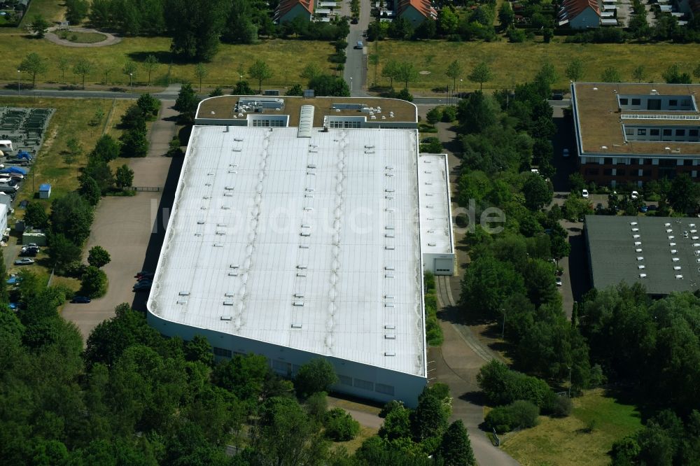 Luftbild Werder (Havel) - Gebäudekomplex und Gelände des Logistikzentrums der Hospital LogiServe GmbH in Werder (Havel) im Bundesland Brandenburg, Deutschland