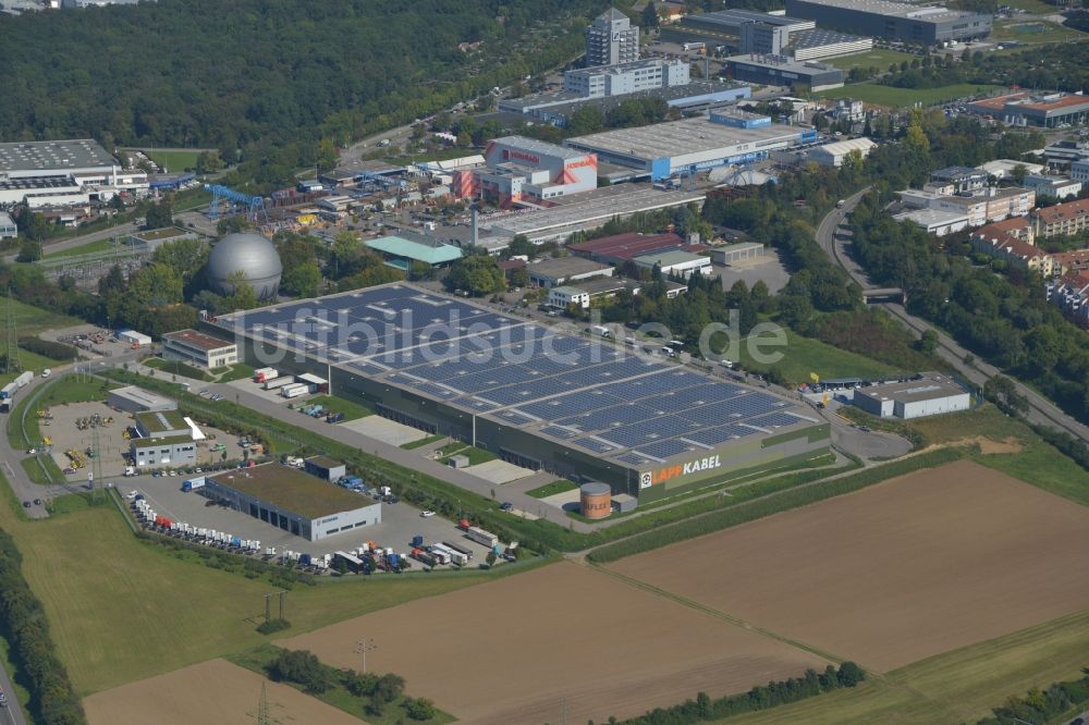 Luftbild Ludwigsburg - Gebäudekomplex und Gelände des Logistikzentrums der LAPP KABEL an der Liebigstraße in Ludwigsburg im Bundesland Baden-Württemberg