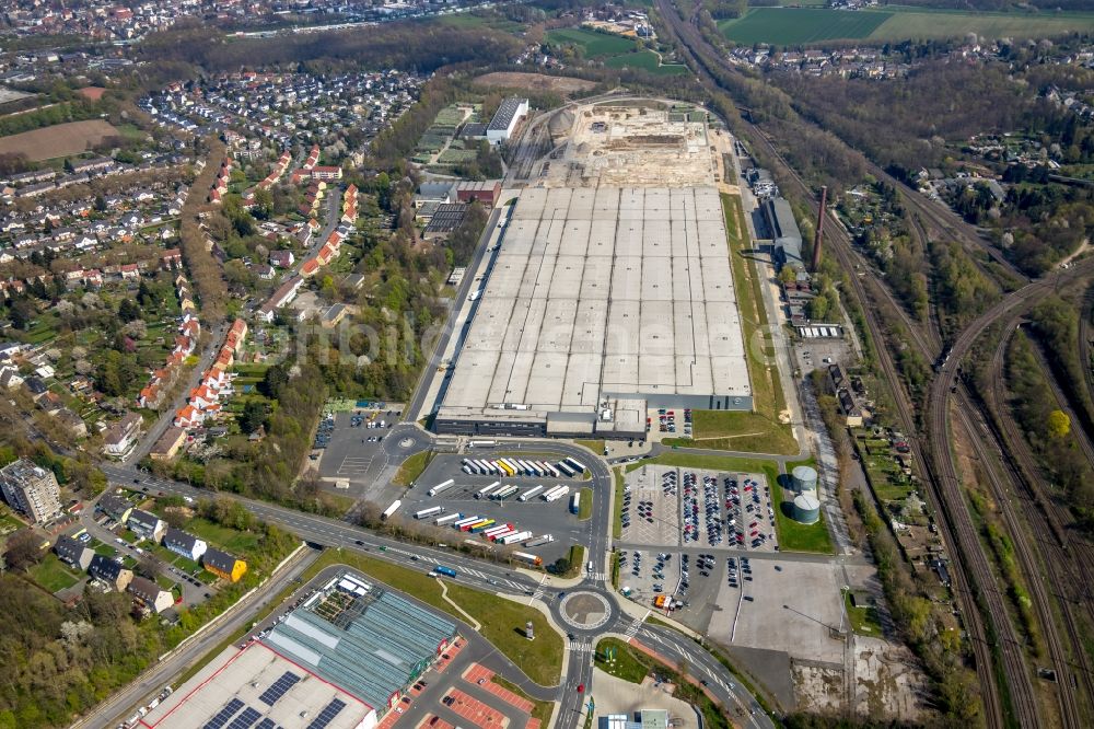 Luftbild Bochum - Gebäudekomplex und Gelände des Logistikzentrums der Opel Group Warehousing GmbH in Bochum im Bundesland Nordrhein-Westfalen, Deutschland