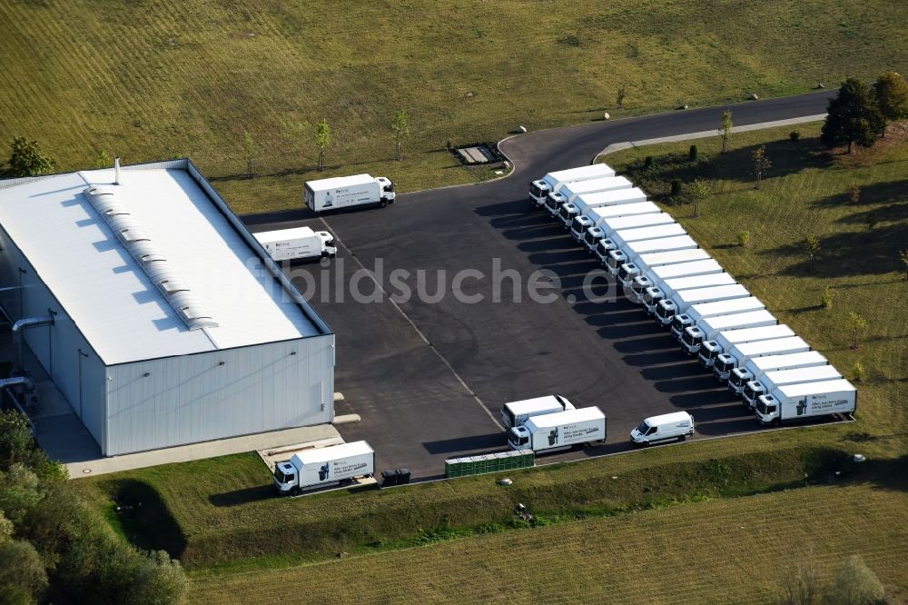 Luftbild Rüdnitz - Gebäudekomplex und Gelände des Logistikzentrums ReFood GmbH & Co. KG an der Rüsternstraße in Rüdnitz im Bundesland Brandenburg