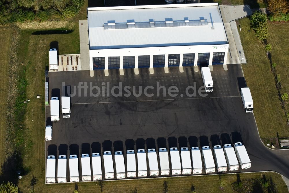 Luftbild Rüdnitz - Gebäudekomplex und Gelände des Logistikzentrums ReFood GmbH & Co. KG an der Rüsternstraße in Rüdnitz im Bundesland Brandenburg