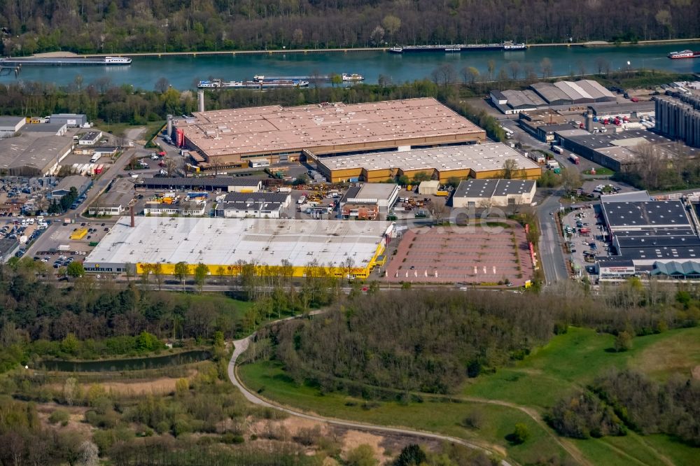 Luftaufnahme Dorsten - Gebäudekomplex und Gelände des Logistikzentrums der van Eupen Logistik GmbH & Co. KG in Dorsten im Bundesland Nordrhein-Westfalen, Deutschland