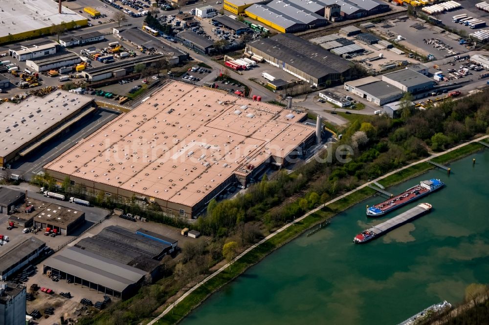 Luftbild Dorsten - Gebäudekomplex und Gelände des Logistikzentrums der van Eupen Logistik GmbH & Co. KG in Dorsten im Bundesland Nordrhein-Westfalen, Deutschland