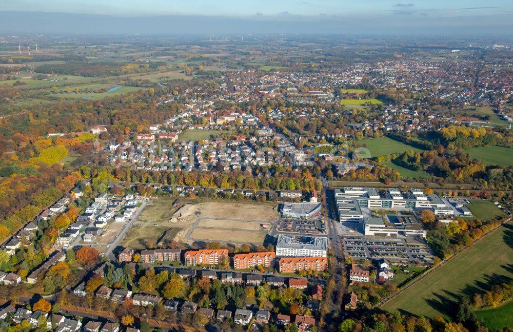 Hamm aus der Vogelperspektive: Gebäudekomplex der Hochschule Hamm-Lippstadt HSHL in Hamm im Bundesland Nordrhein-Westfalen