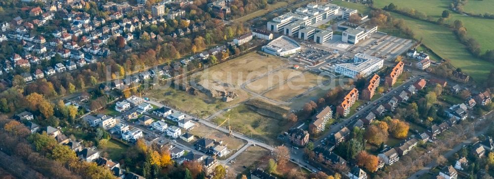 Hamm aus der Vogelperspektive: Gebäudekomplex der Hochschule Hamm-Lippstadt HSHL in Hamm im Bundesland Nordrhein-Westfalen