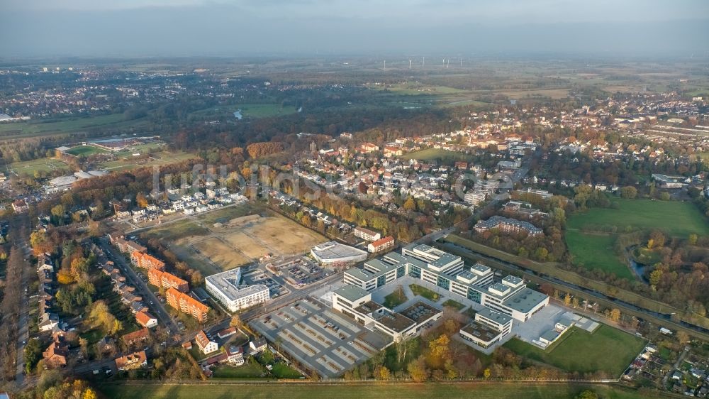 Luftbild Hamm - Gebäudekomplex der Hochschule Hamm-Lippstadt HSHL in Hamm im Bundesland Nordrhein-Westfalen