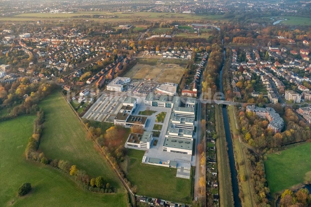 Luftbild Hamm - Gebäudekomplex der Hochschule Hamm-Lippstadt HSHL in Hamm im Bundesland Nordrhein-Westfalen