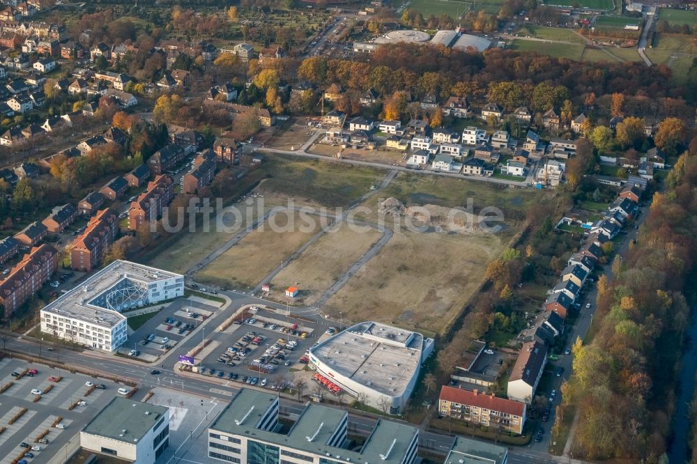 Luftaufnahme Hamm - Gebäudekomplex der Hochschule Hamm-Lippstadt HSHL in Hamm im Bundesland Nordrhein-Westfalen