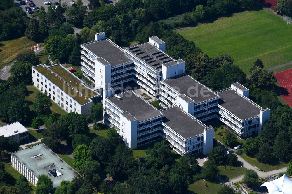 Luftbild Ludwigsburg - Gebäudekomplex der Hochschule Hochschule für öffentliche Verwaltung und Finanzen Ludwigsburg in Ludwigsburg im Bundesland Baden-Württemberg, Deutschland