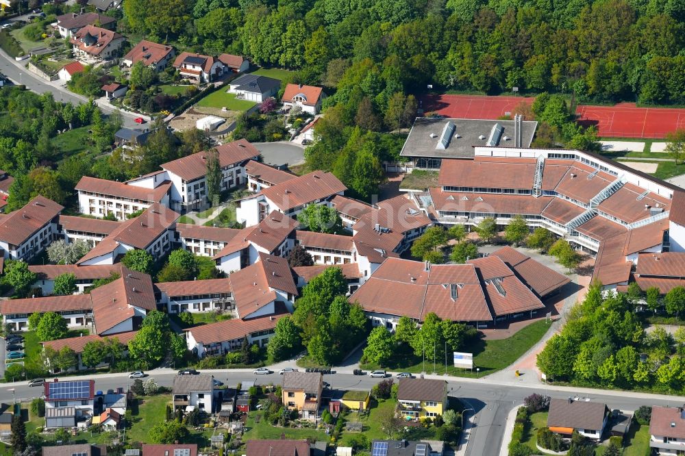 Luftaufnahme Hof - Gebäudekomplex der Hochschule in Hof im Bundesland Bayern, Deutschland