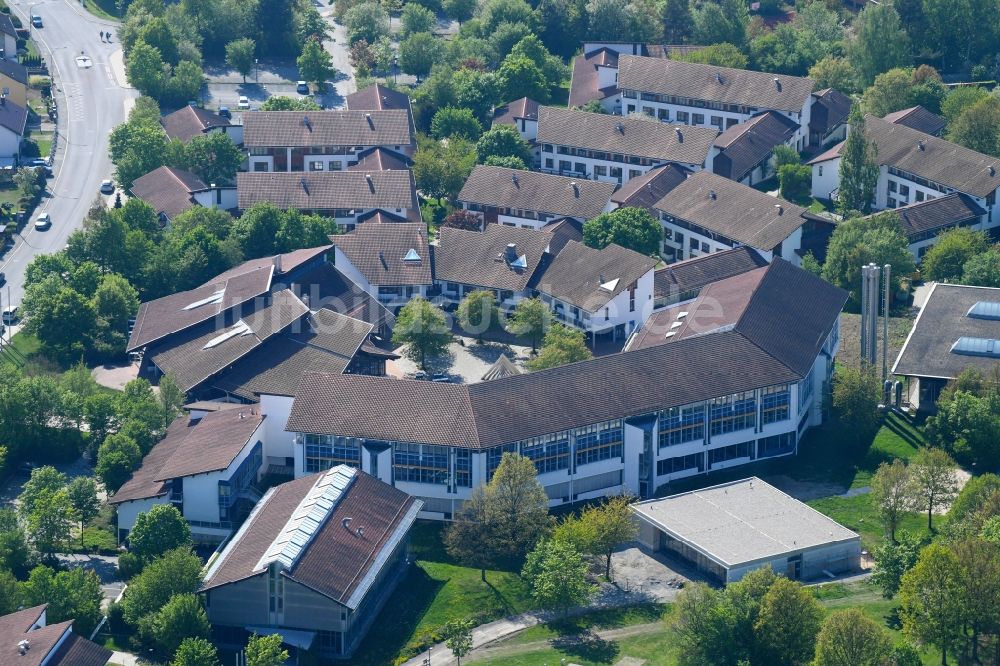 Hof aus der Vogelperspektive: Gebäudekomplex der Hochschule in Hof im Bundesland Bayern, Deutschland