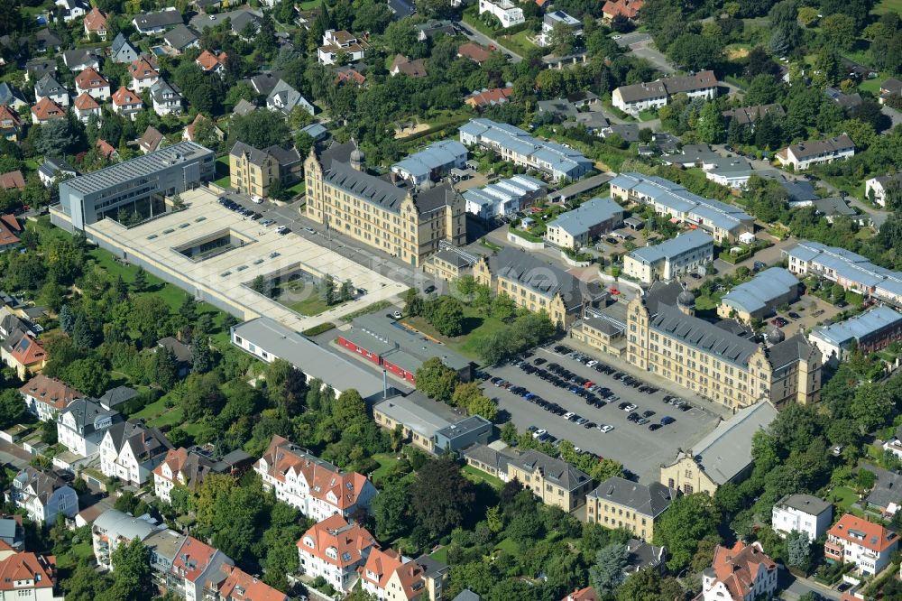 Osnabrück aus der Vogelperspektive: Gebäudekomplex der Hochschule von Osnabrück im Bundesland Niedersachsen