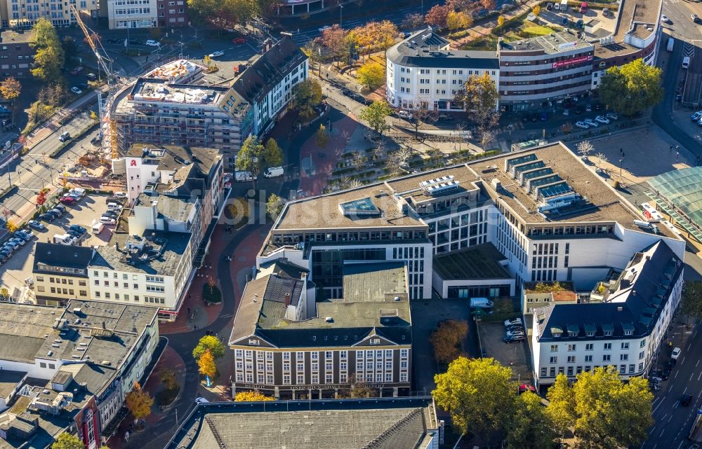 Hamm von oben - Gebäudekomplex der Hochschule SRH Hochschule für Logistik und Wirtschaft in Hamm im Bundesland Nordrhein-Westfalen, Deutschland