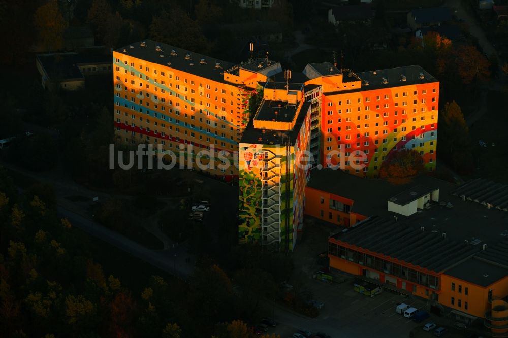 Luftbild Templin - Gebäudekomplex der Hotelanlage AHORN Seehotel Templin in Templin im Bundesland Brandenburg, Deutschland