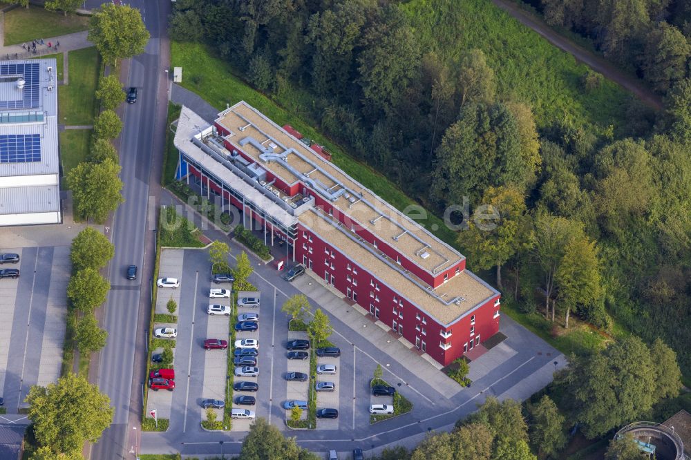 Luftbild Brüggen - Gebäudekomplex der Hotelanlage The Bridgge an der Straße Westring in Brüggen im Bundesland Nordrhein Westfalen, Deutschland