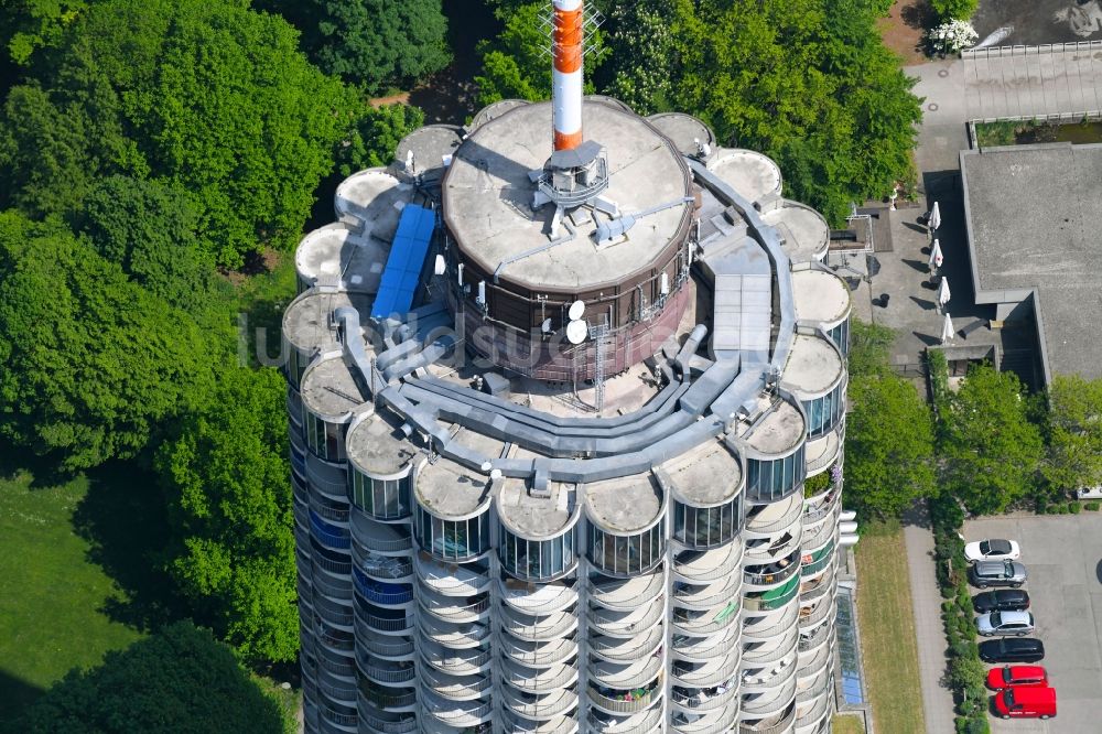 Luftbild Augsburg - Gebäudekomplex der Hotelanlage Dorint An der Kongresshalle Augsburg in Augsburg im Bundesland Bayern, Deutschland