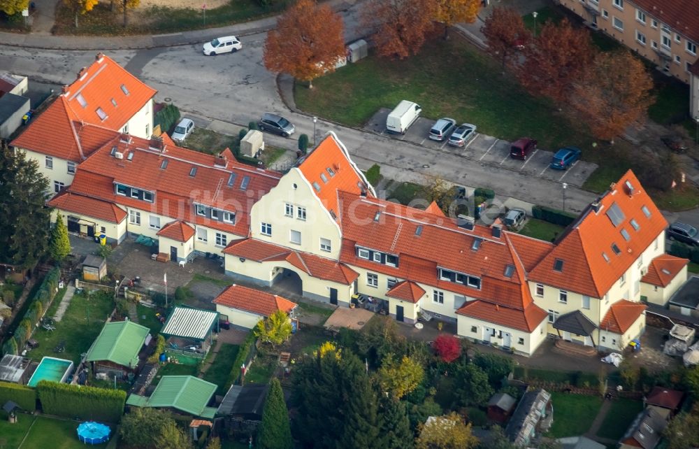 Luftbild Gladbeck - Gebäudekomplex der Hotelanlage Ferienwohnung Ruhrpott in Gladbeck im Bundesland Nordrhein-Westfalen, Deutschland