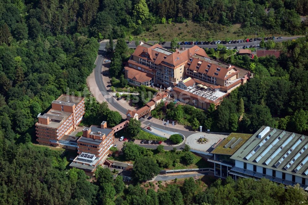 Luftaufnahme Rotenburg an der Fulda - Gebäudekomplex der Hotelanlage Göbel's Hotel Rodenberg in Rotenburg an der Fulda im Bundesland Hessen, Deutschland