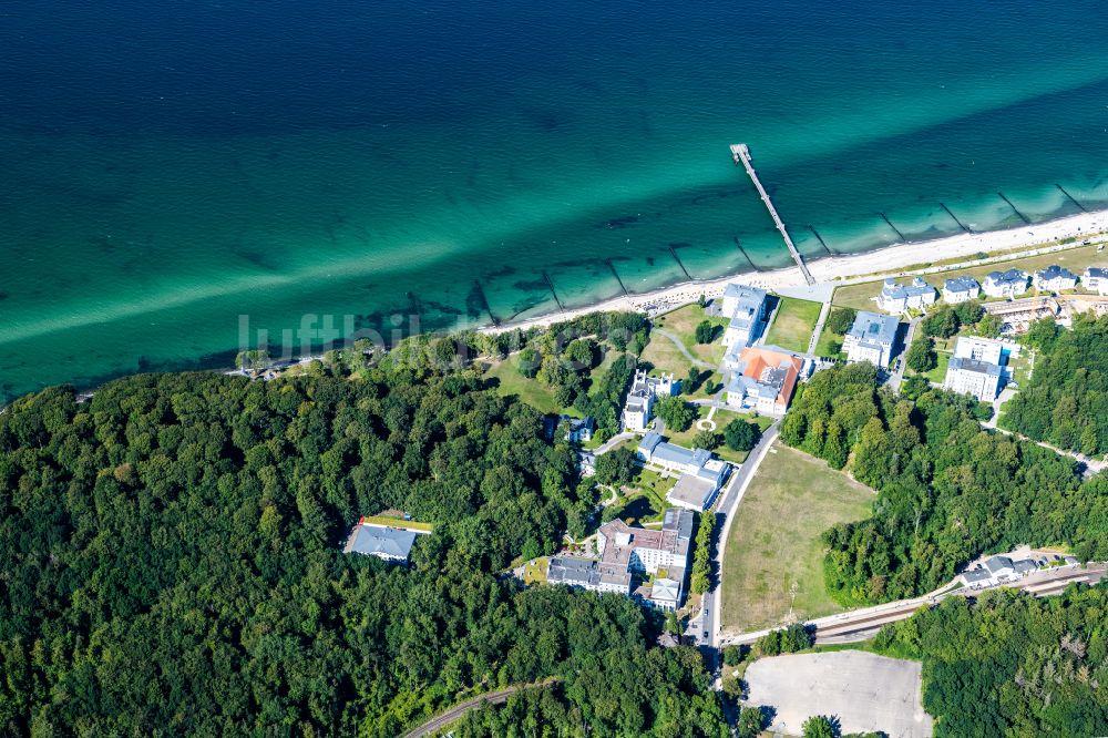 Bad Doberan aus der Vogelperspektive: Gebäudekomplex der Hotelanlage Grand Hotel Heiligendamm in Heiligendamm im Bundesland Mecklenburg-Vorpommern, Deutschland