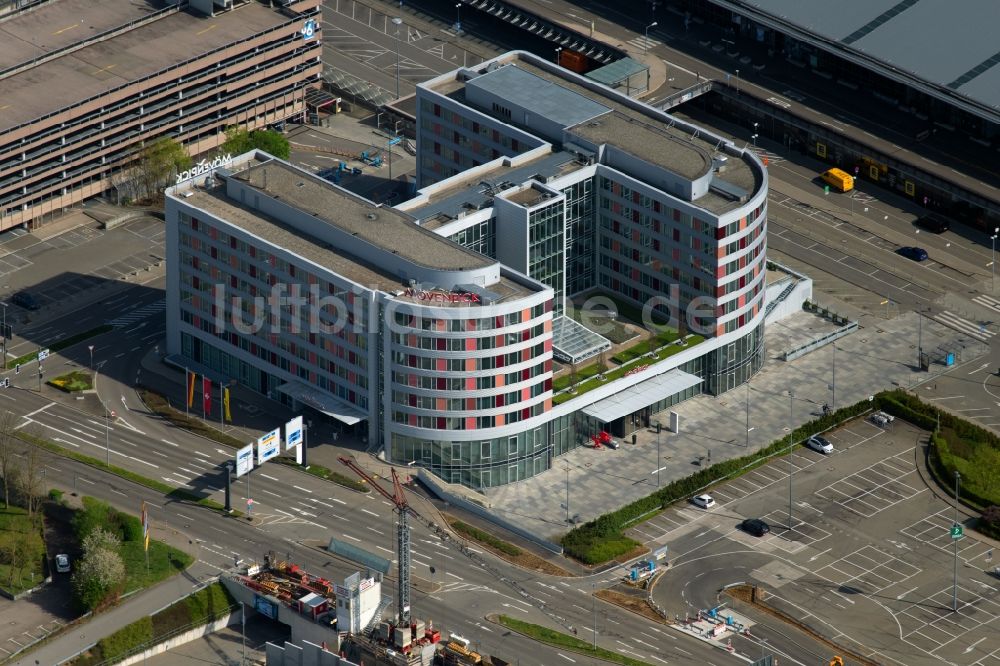 Luftbild Stuttgart - Gebäudekomplex der Hotelanlage Mövenpick Hotel in Stuttgart im Bundesland Baden-Württemberg, Deutschland