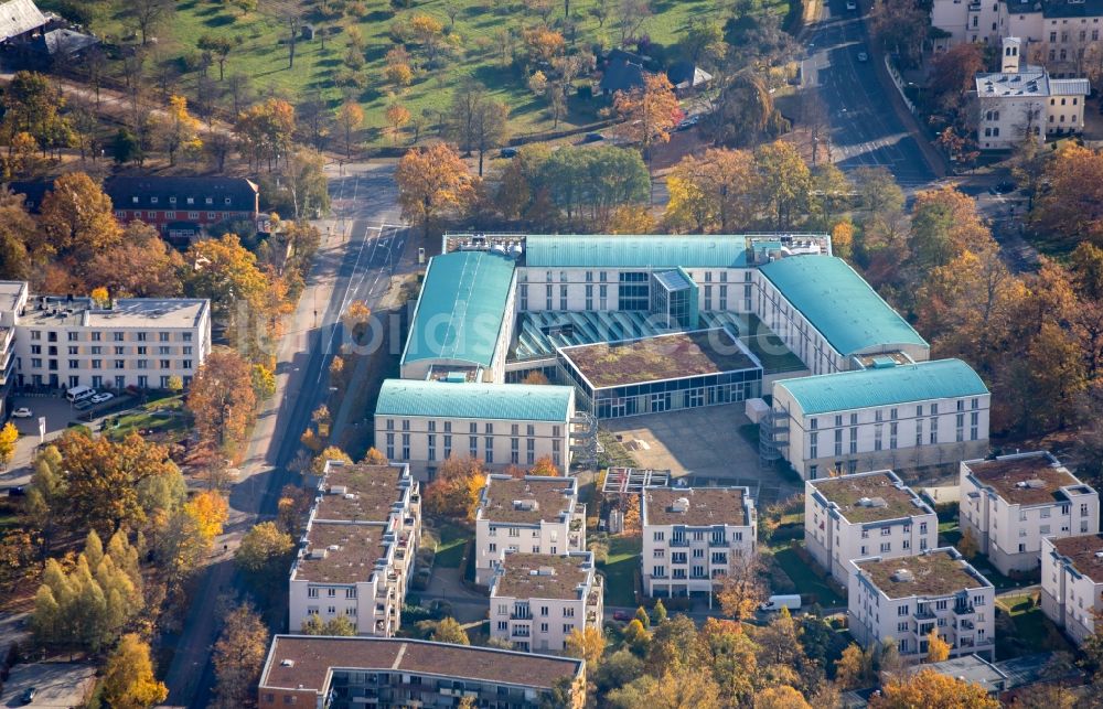 Luftaufnahme Potsdam - Gebäudekomplex der Hotelanlage im Ortsteil Jägervorstadt in Potsdam im Bundesland Brandenburg, Deutschland