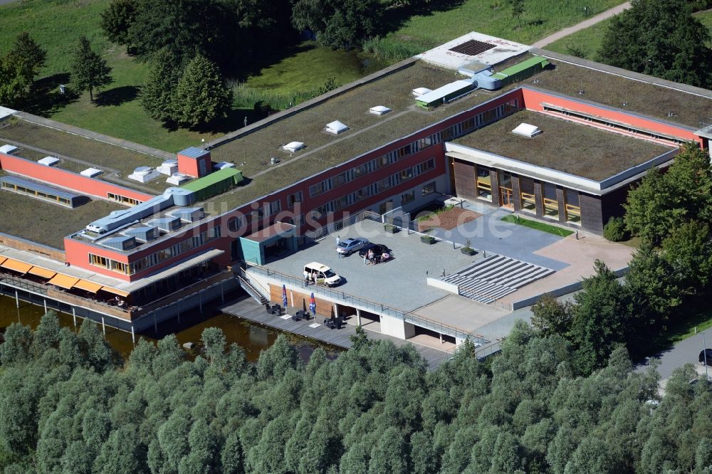 Dierhagen von oben - Gebäudekomplex der Hotelanlage Ostseehotel in Dierhagen im Bundesland Mecklenburg-Vorpommern