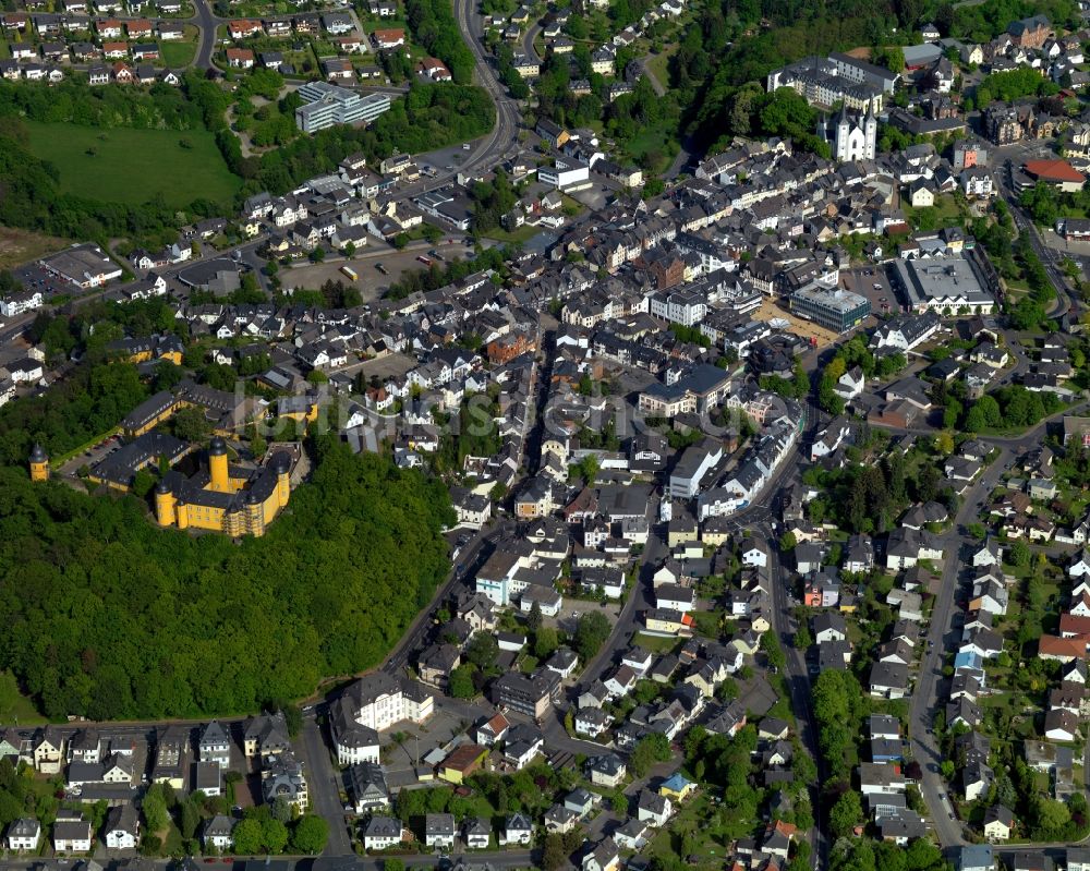 Luftbild Montabaur - Gebäudekomplex der Hotelanlage Schloss Montabaur in Montabaur im Bundesland Rheinland-Pfalz