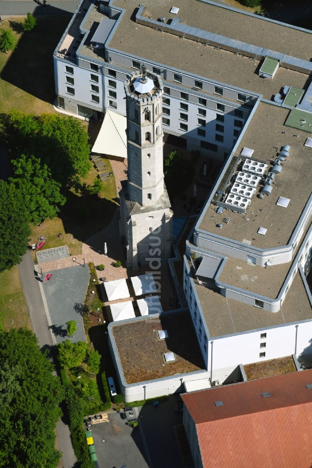 Luftbild Braunschweig - Gebäudekomplex der Hotelanlage Steigenberger Parkhotel in Braunschweig im Bundesland Niedersachsen, Deutschland