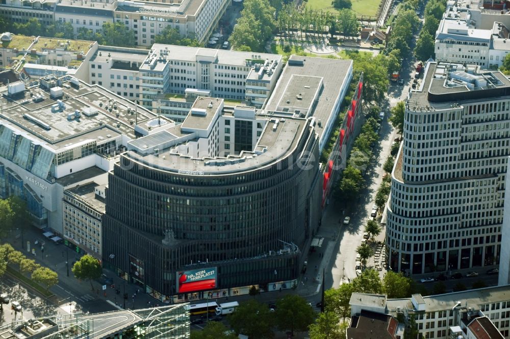 Berlin aus der Vogelperspektive: Gebäudekomplex der Hotelanlage Swissotel an der Augsburger Straße im Ortsteil Charlottenburg-Wilmersdorf in Berlin, Deutschland