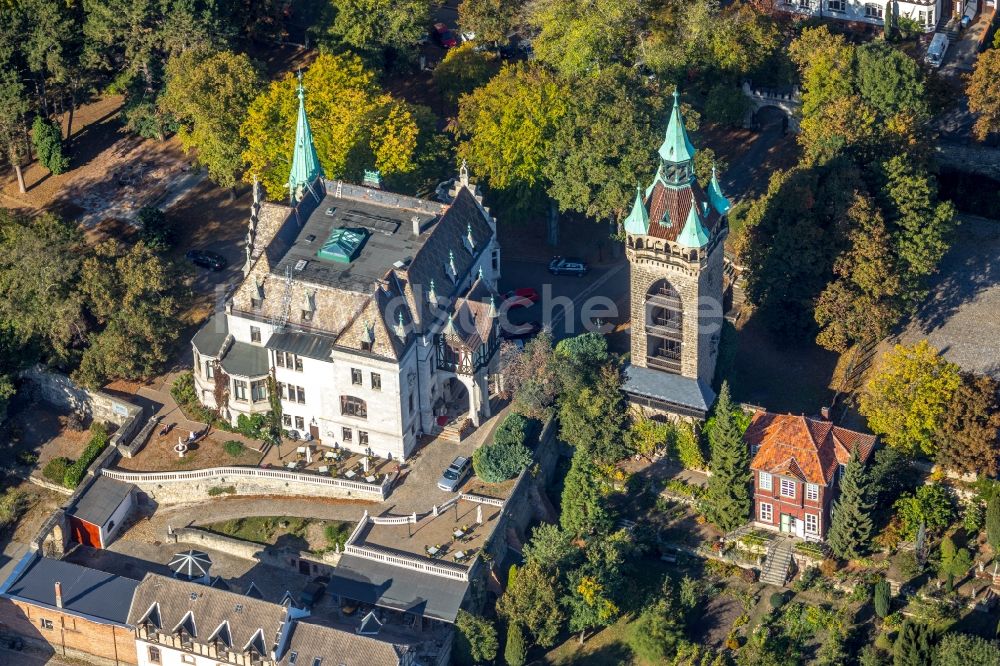 Luftbild Quedlinburg - Gebäudekomplex der Hotelanlage Zum Markgrafen in Quedlinburg im Bundesland Sachsen-Anhalt, Deutschland