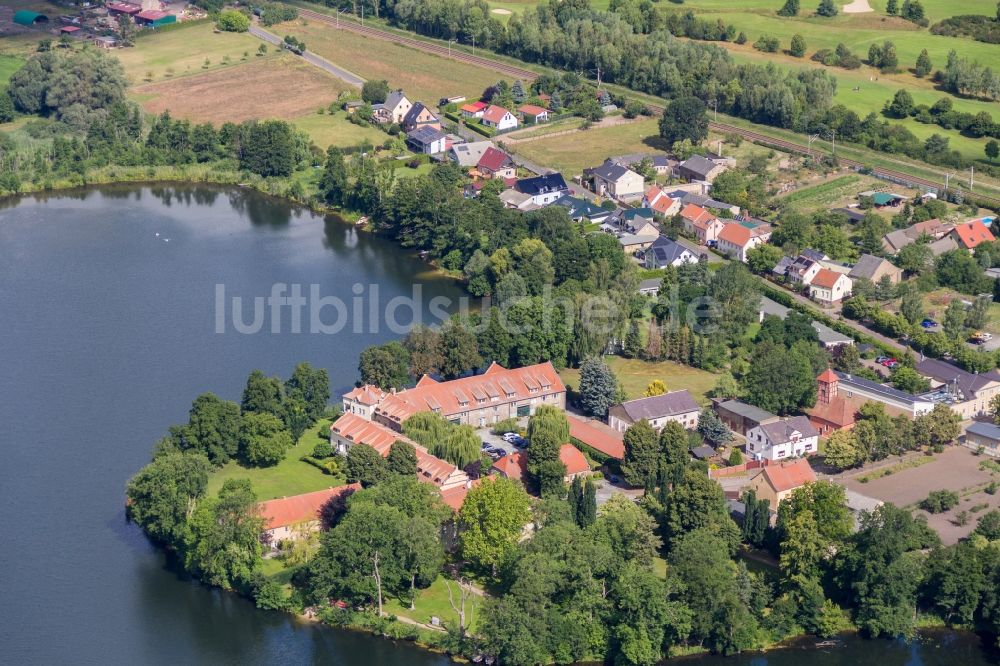 Luftbild Werder (Havel) - Gebäudekomplex der Hotelanlage Zum Rittmeister im Ortsteil Kemnitz in Werder (Havel) im Bundesland Brandenburg, Deutschland