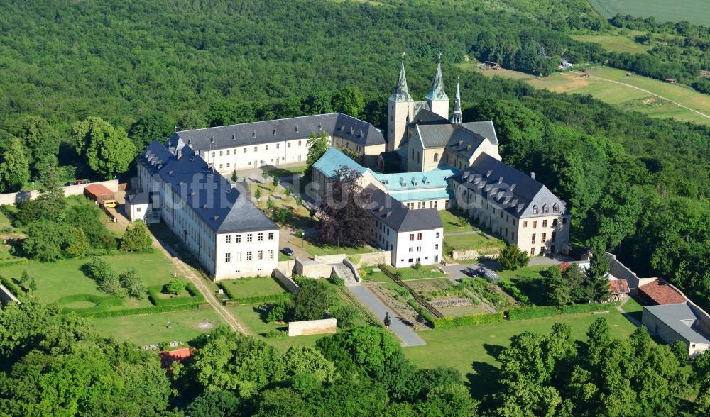 Luftbild Dingelstädt - Gebäudekomplex der Huysburg, einem Kloster an der Straße der Romanik bei Dingelstädt im Bundesland Sachsen-Anhalt