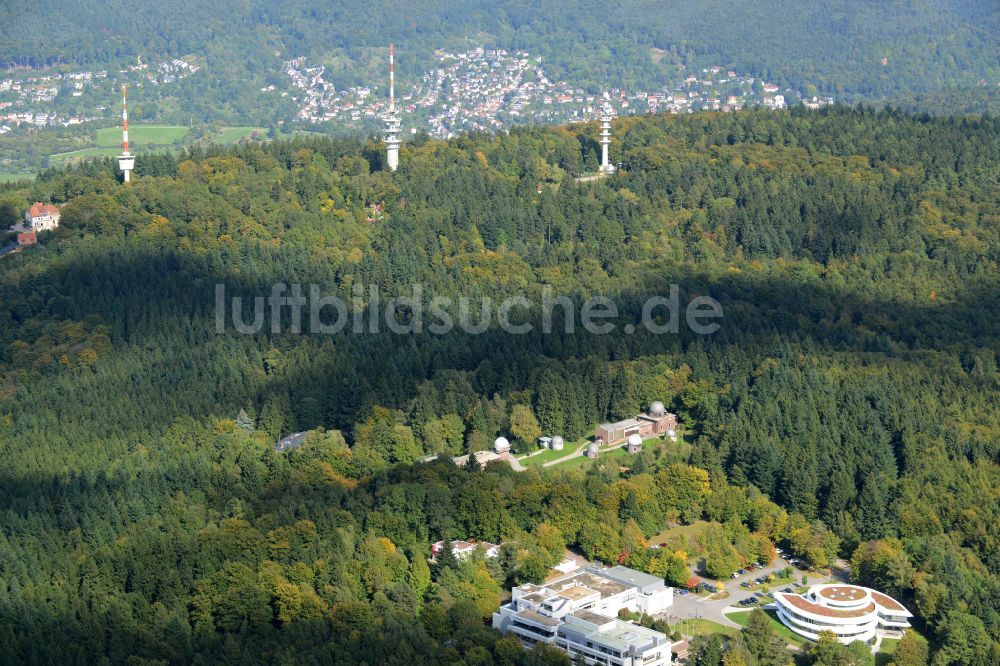 Heidelberg von oben - Gebäudekomplex des Institut Haus der Astronomie im Max-Planck-Institut für Astronomie in Heidelberg im Bundesland Baden-Württemberg