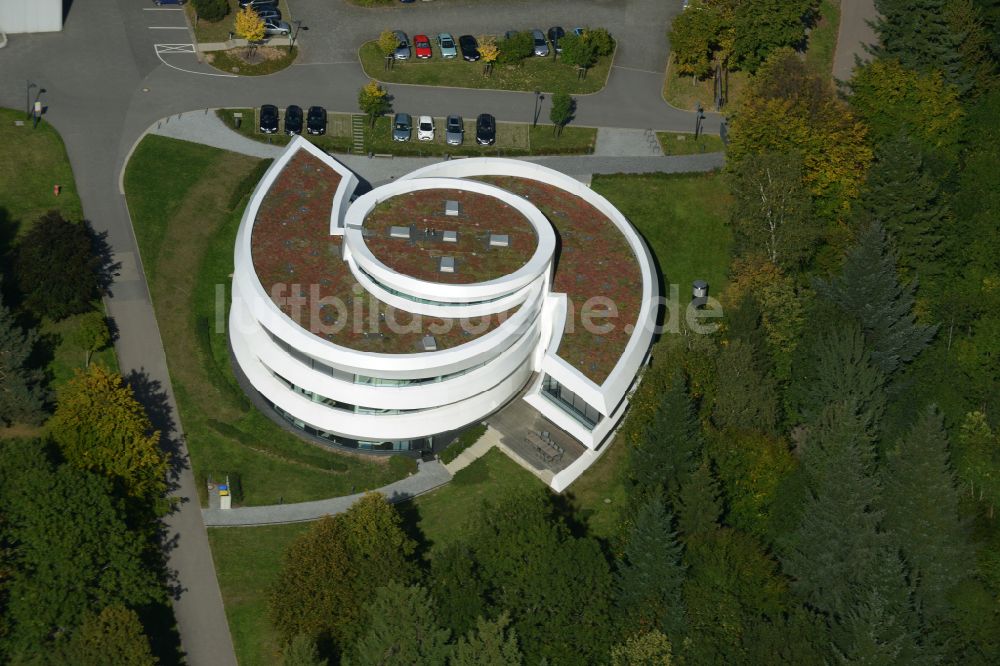 Heidelberg aus der Vogelperspektive: Gebäudekomplex des Institut Haus der Astronomie im Max-Planck-Institut für Astronomie in Heidelberg im Bundesland Baden-Württemberg