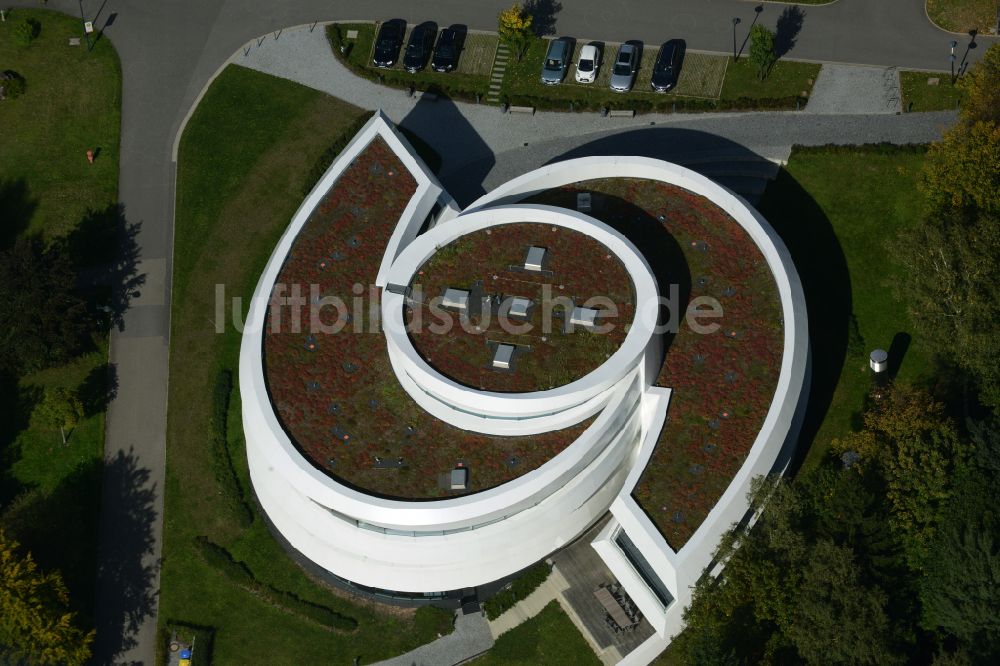 Luftaufnahme Heidelberg - Gebäudekomplex des Institut Haus der Astronomie im Max-Planck-Institut für Astronomie in Heidelberg im Bundesland Baden-Württemberg