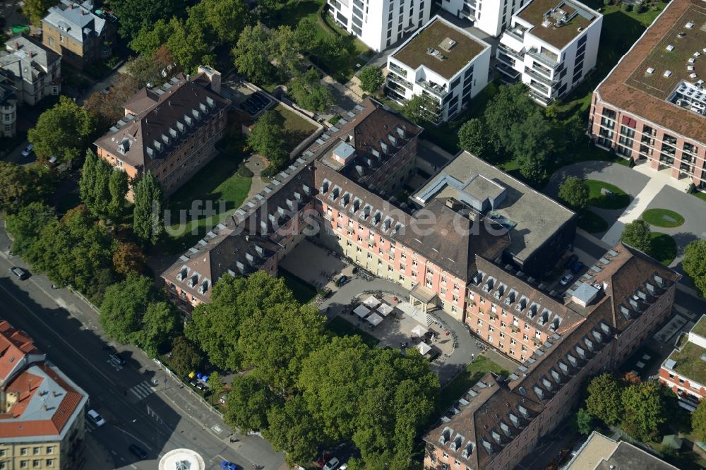 Luftaufnahme Heidelberg - Gebäudekomplex des Institut Max-Weber-Institut für Soziologie der Universität Heidelberg in Heidelberg im Bundesland Baden-Württemberg