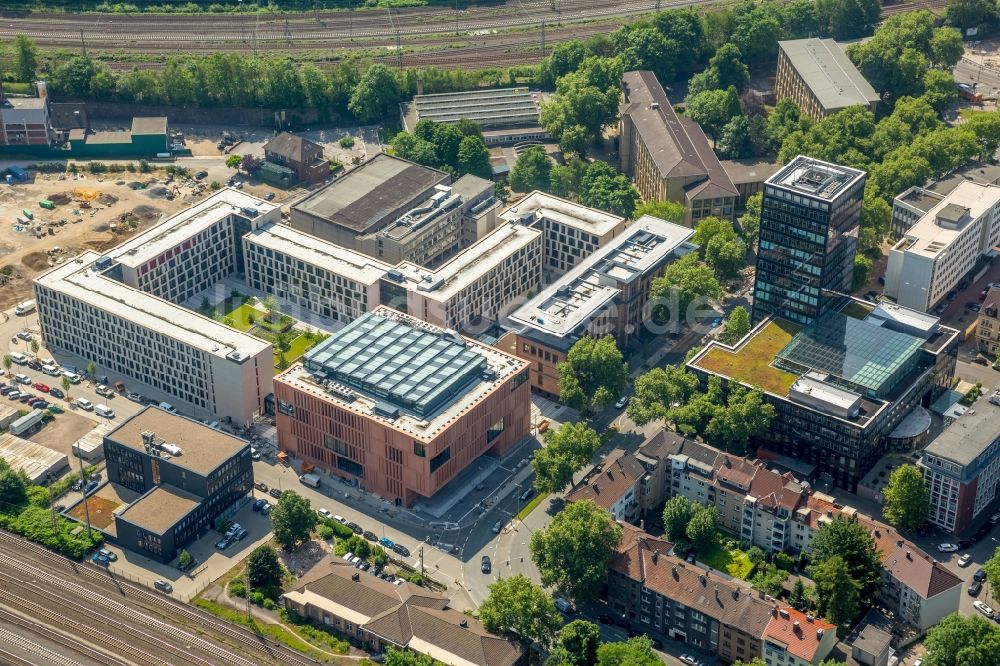 Luftbild Bochum - Gebäudekomplex Justizzentrum - Gericht in Bochum im Bundesland Nordrhein-Westfalen